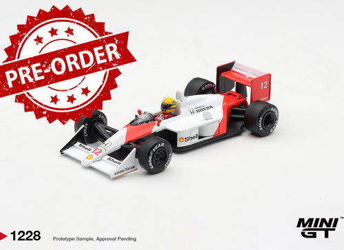 Load image into Gallery viewer, (Pre-Order) Mini GT #1228 McLaren MP4/4 No.12 Ayrton Senna 1988 Canadian Grand
