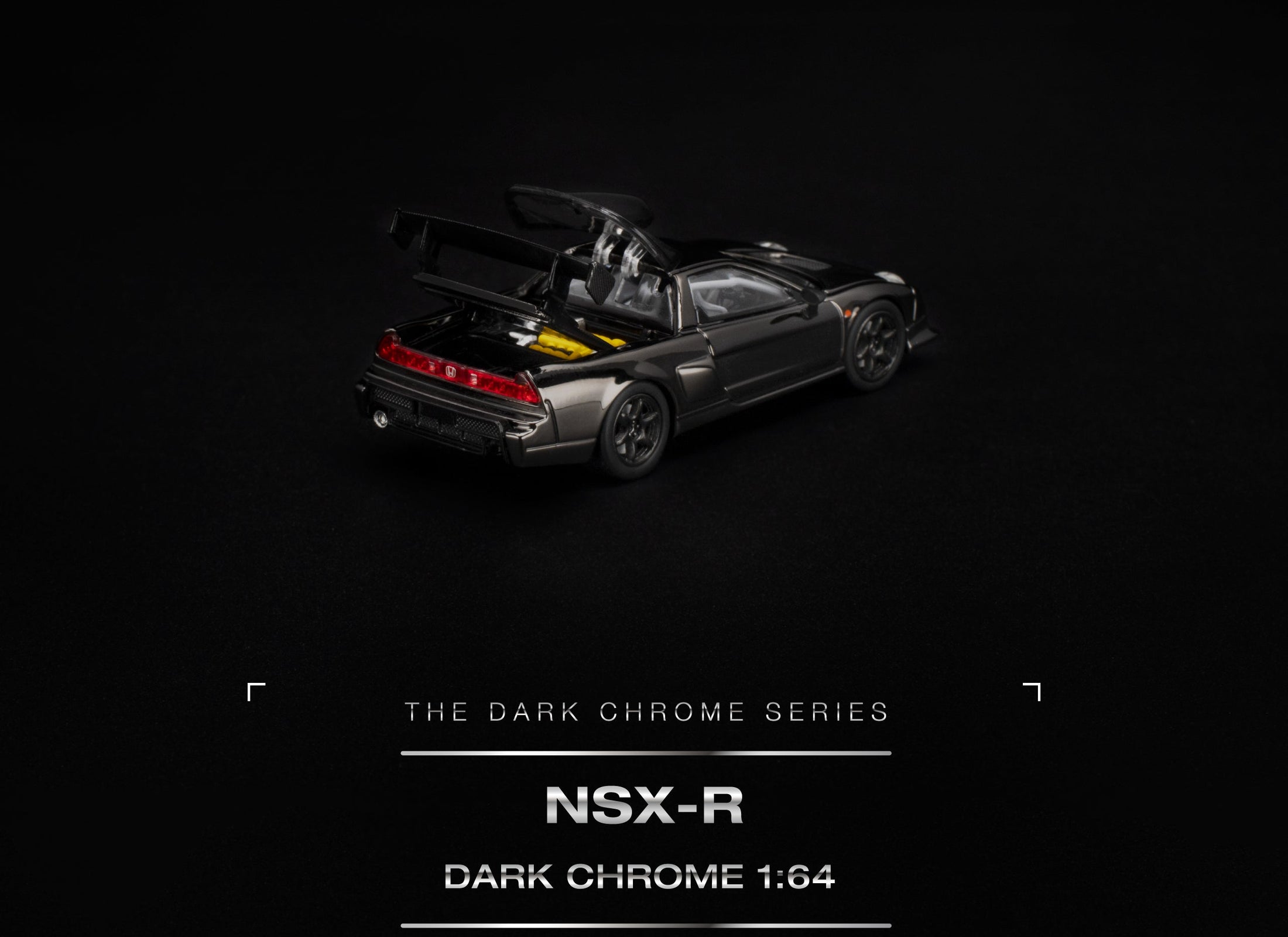 (Pre-order) POP RACE NSX-R DARK CHROME Opening Rear Detailed Engine #PRDC017