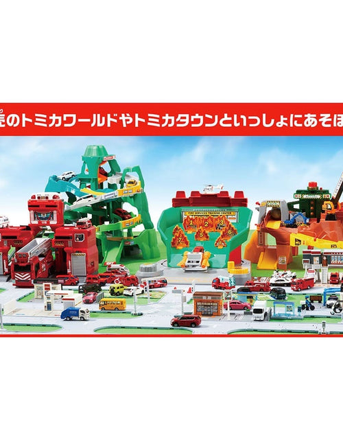 Load image into Gallery viewer, Takara Tomy Tomica Tomica World Sound Firefighting Training Center Playset
