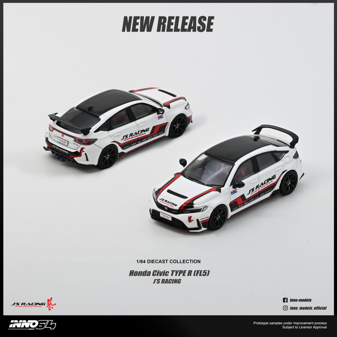 (Pre-order) INNO64 1/64 HONDA CIVIC (FL5) J'S RACING Diecast Model Car