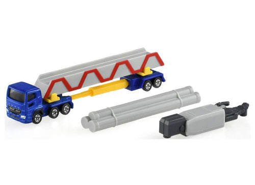 Load image into Gallery viewer, Takara tomy Tomica #140 Mitsubishi Fuso Super Great Pole Trailer Model Toy Car
