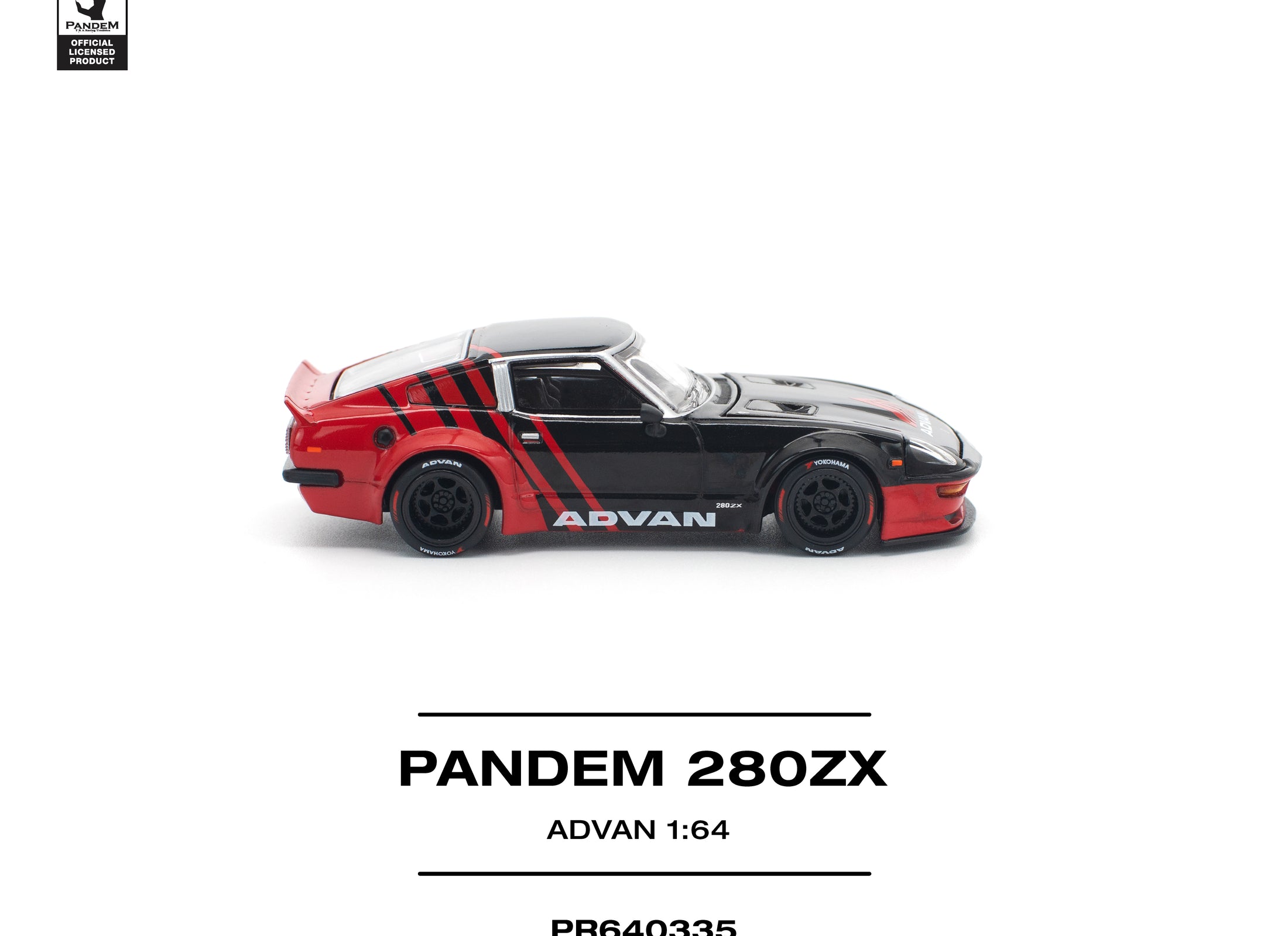 (Pre-order) POPRACE 1/64 PANDEM 280ZX ADVAN Diecast Model Car