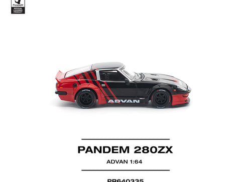 Load image into Gallery viewer, (Pre-order) POPRACE 1/64 PANDEM 280ZX ADVAN Diecast Model Car

