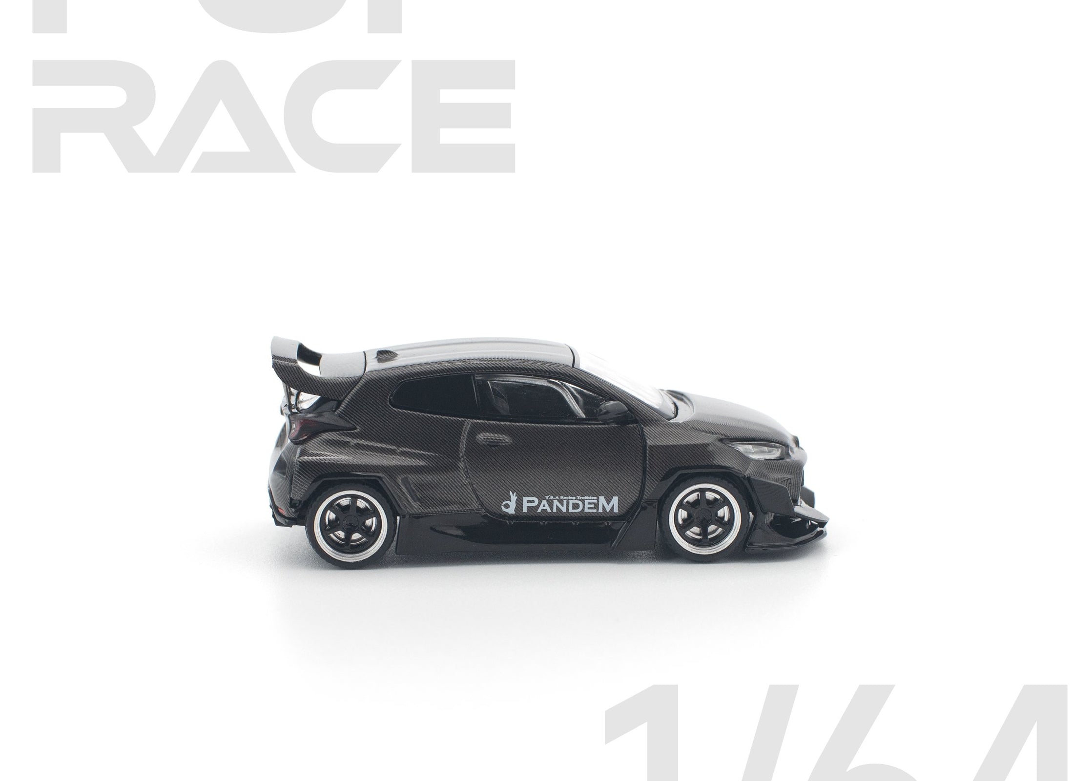 POPRACE 1/64 PANDEM GR YARIS CARBON EDITION Diecast Model Car