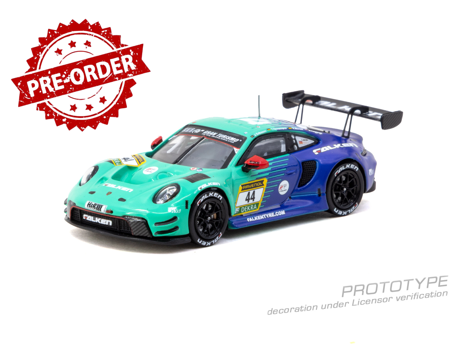 (Pre-order) Tarmac Works 1/64 Porsche 911 GT3 R Nurburgring 24h 2024 Diecast