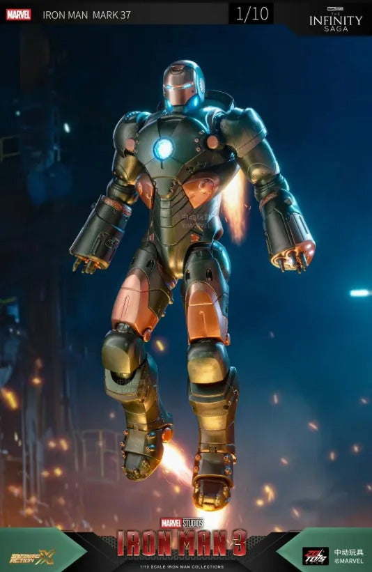 ZD Toys Marvel Avengers 1/10 Iron Man MK37 Action Figure