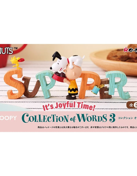 Re-ment Snoopy Collection of Words 3: It's Joyful Time! (Full set of 6pcs)