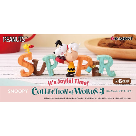 Re-ment Snoopy Collection of Words 3: It's Joyful Time! (Full set of 6pcs)
