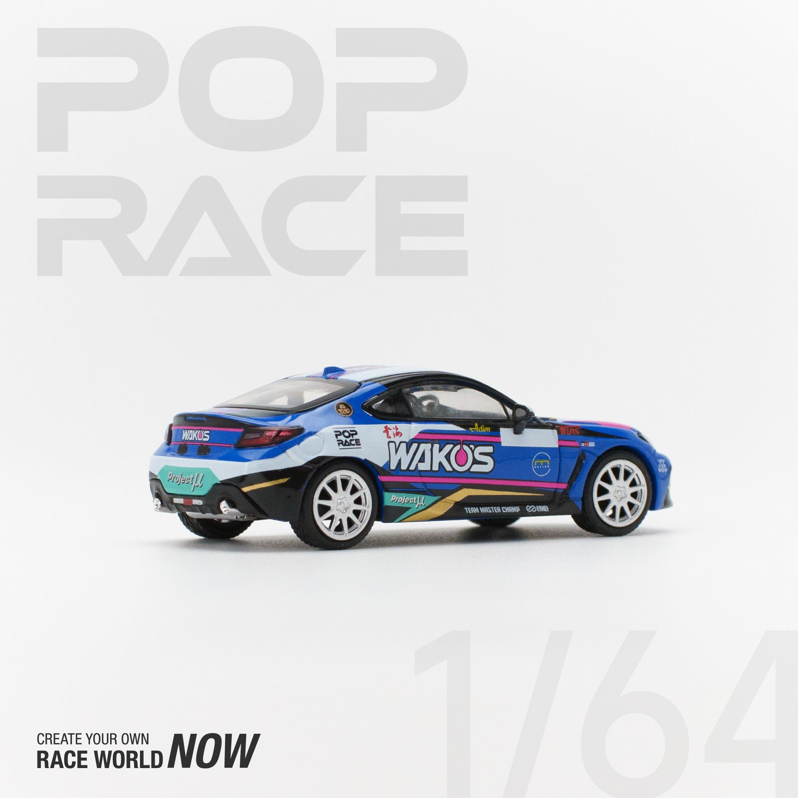 POPRACE 1/64 TMC WAKOS GR 86 MACAU GP 2023 Diecast Model Car