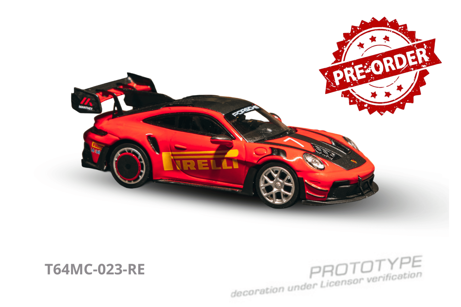 (Pre-order) Tarmac Works 1/64 Porsche GT3RS(992.1) MR Red Diecast Model Car
