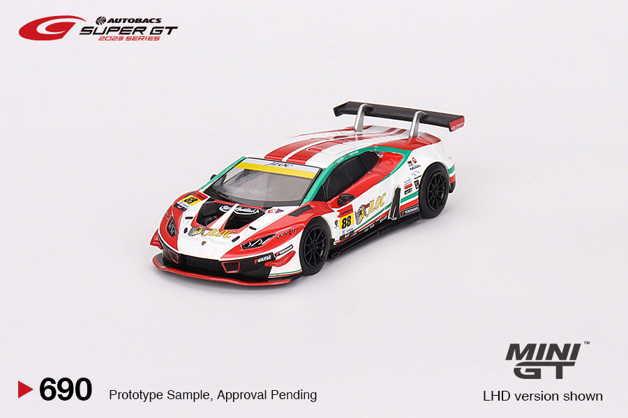 Mini GT #690 Lamborghini Huracán GT3 EVO #88 "JLOC Lamborghini GT3"