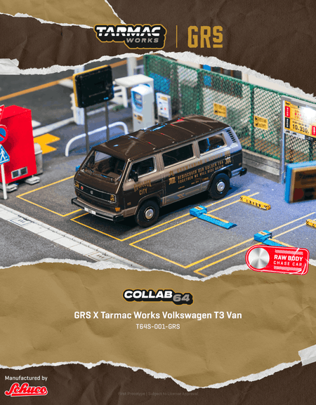 Tarmac Works 1/64 GRS X Tarmac Works Volkswagen T3 Van Diecast Model