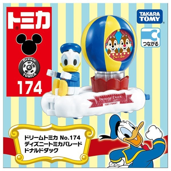 Takara Tomy Dream Tomica Model Car - Disney Parade No. 174 Donald Duck
