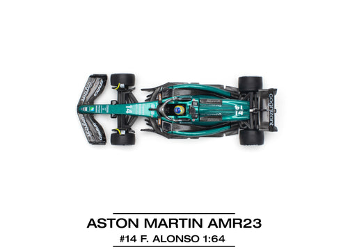 Load image into Gallery viewer, (Pre-order) POPRACE 1/64 ASTON MARTIN AMR23 F1 #14 F. ALONSO Model Car

