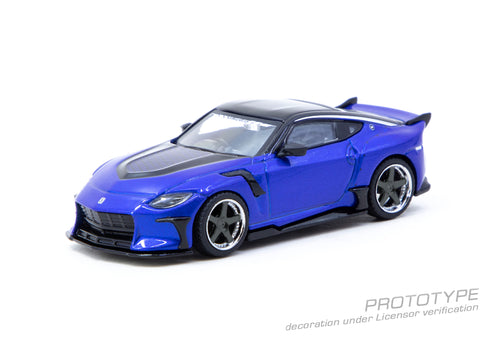 Load image into Gallery viewer, Tarmac Works 1/64 Nissan VeilSide FFZ400 Fairlady Z Blue Diecast car
