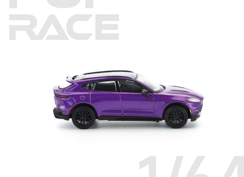 Load image into Gallery viewer, POPRACE 1/64 ASTON MARTIN DBX 707 - STORM PURPLE Model Car
