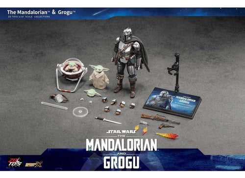 Load image into Gallery viewer, ZD Toys Star Wars Action Figures - The Mandalorian &amp; Grugo Action Figure Set
