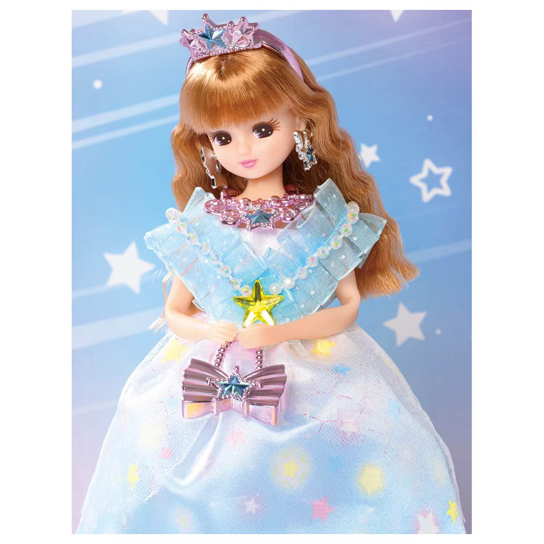 Takara Tomy Licca Chan Doll Set LD-03 Shiny Star Princess w/ Dress Set