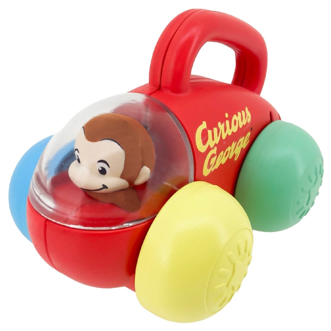 Takara Tomy Baby Toy Curious George Rolling with His Hands Bell