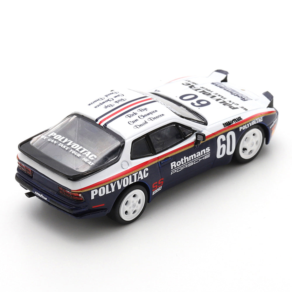 Spark 1/64 Porsche 944 TURBO CUP 1987 #60 Upright Headlights TINY ver