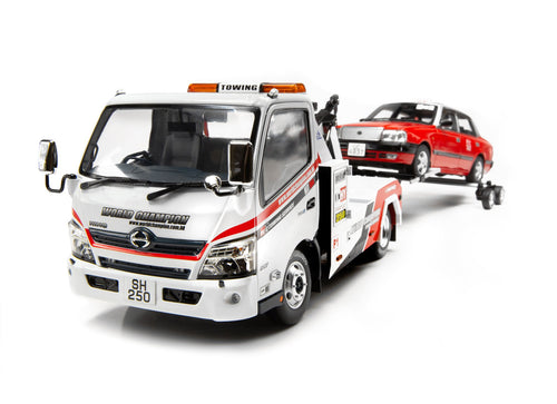 Load image into Gallery viewer, TINY City Hong Kong Hino 300 World Champion Tow Truck Scale 1/18 Model Car
