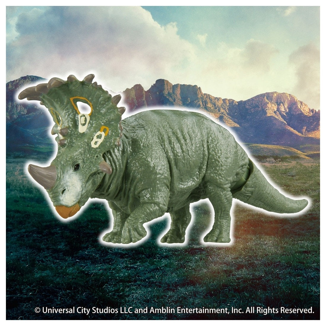 Takara Tomy ANIA Animal Jurassic World Sinoceratops Figure with Battle Card