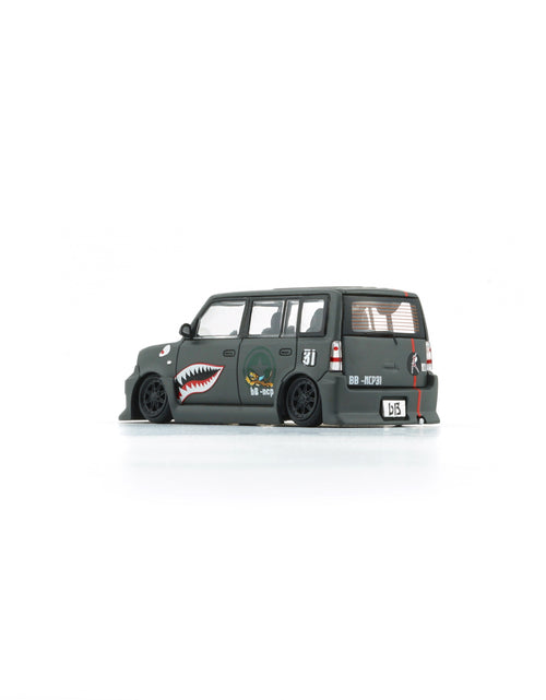 Load image into Gallery viewer, BMC 1/64 Toyota 2000 bB - Matte Green + P40 Tiger Pattern (RHD) LTD
