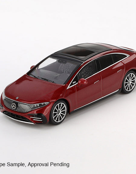 Mini GT #970 Mercedes-Benz EQS 580 4MATIC Red Metallic LHD Model Car