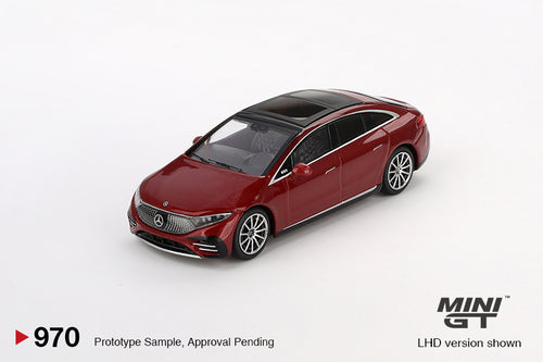 Load image into Gallery viewer, Mini GT #970 Mercedes-Benz EQS 580 4MATIC Red Metallic LHD Model Car

