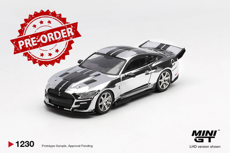 (Pre-order) Mini GT #1230 Shelby GT500 Dragon Snake Concept Chrome Silver