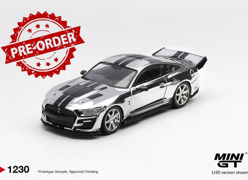 Load image into Gallery viewer, (Pre-order) Mini GT #1230 Shelby GT500 Dragon Snake Concept Chrome Silver
