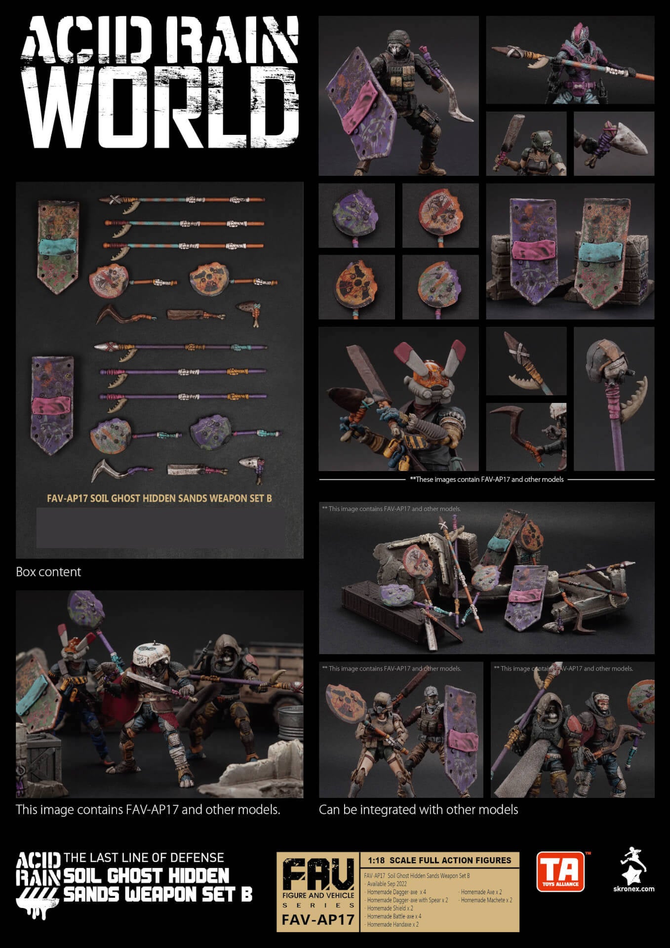 TOYS ALLIANCE x Acid Rain FAV-AP17 Soil Ghost Hidden Sands Weapon Set B