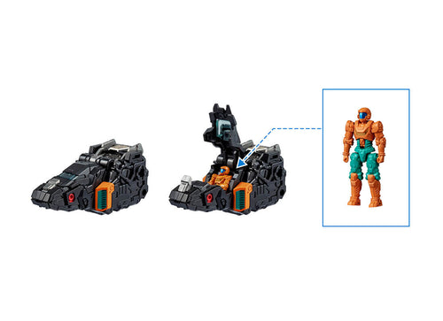 Load image into Gallery viewer, Takara Tomy DIACLONE TM-38 TACTICAL MOVER AGGRESS VERSAULTER/DU <DARK STAR>
