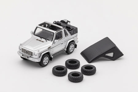 GCD 1/64 Mercedes-Benz G500 Cabriolet SIiver LHD (With Accessories)