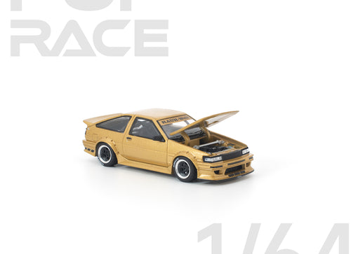 Load image into Gallery viewer, (Pre-order) POPRACE 1/64 RWB AE86 GOLD #PR640411 Diecast Model Car
