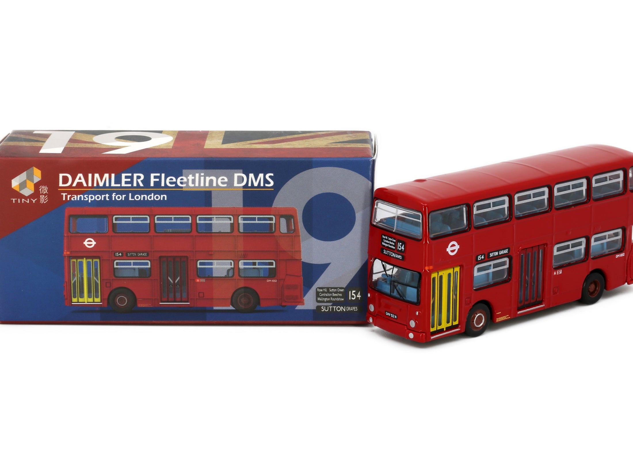 Tiny City UK19 Die-cast Model Car - London Transport DAIMLER Fleetline DMS (154)