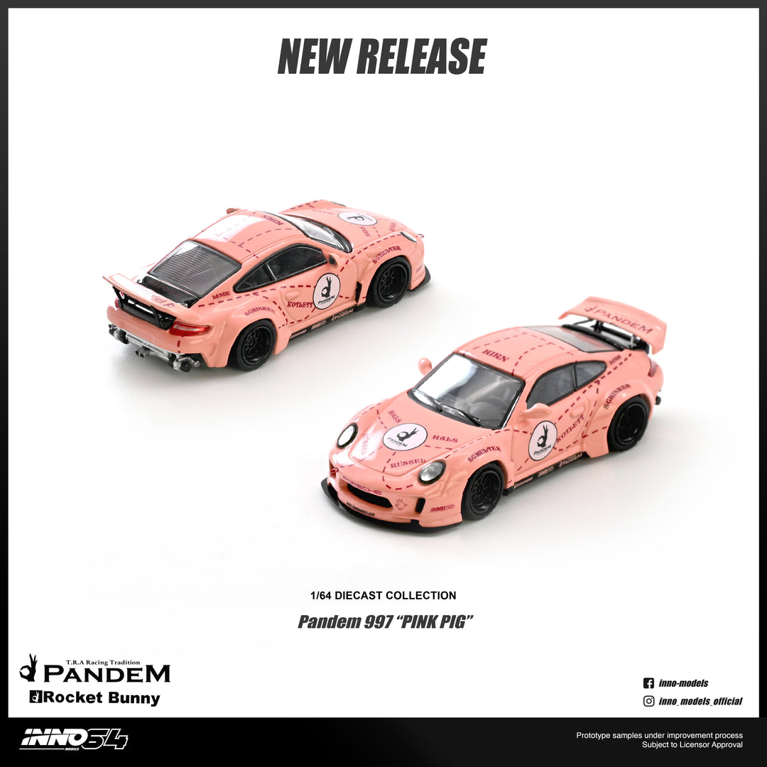 (Pre-order) INNO64 1/64 PANDEM 997 "PINK PIG" Diecast Model Car