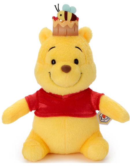 Takara Tomy Arts Disney Winnie the Pooh 100th Annivers. Red Shirt Plush S Crown