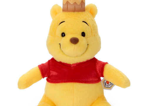 Load image into Gallery viewer, Takara Tomy Arts Disney Winnie the Pooh 100th Annivers. Red Shirt Plush S Crown

