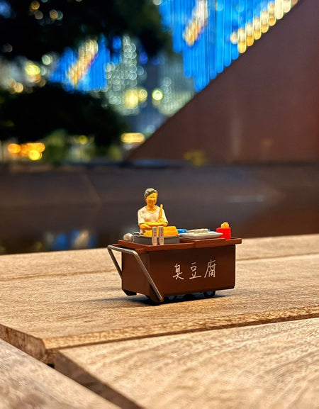 TINY Hong Kong City 1/35 #11 Stinky Tofu Cartful Diecast paint Figure