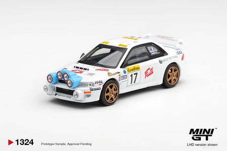 (Pre-order) Mini GT 1/64 #1324 Subaru Impreza WRC98 1999 Rally Monte-Carlo LHD