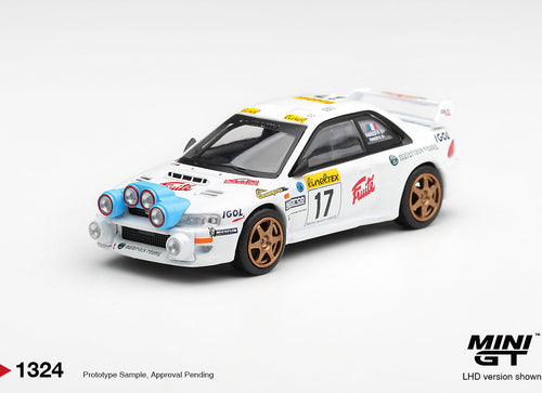 Load image into Gallery viewer, (Pre-order) Mini GT 1/64 #1324 Subaru Impreza WRC98 1999 Rally Monte-Carlo LHD
