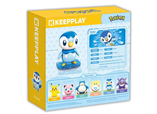 Load image into Gallery viewer, Qman Keeppley Pokemon Piplup Roundy Kuppy Building Blocks Set Toy Packs
