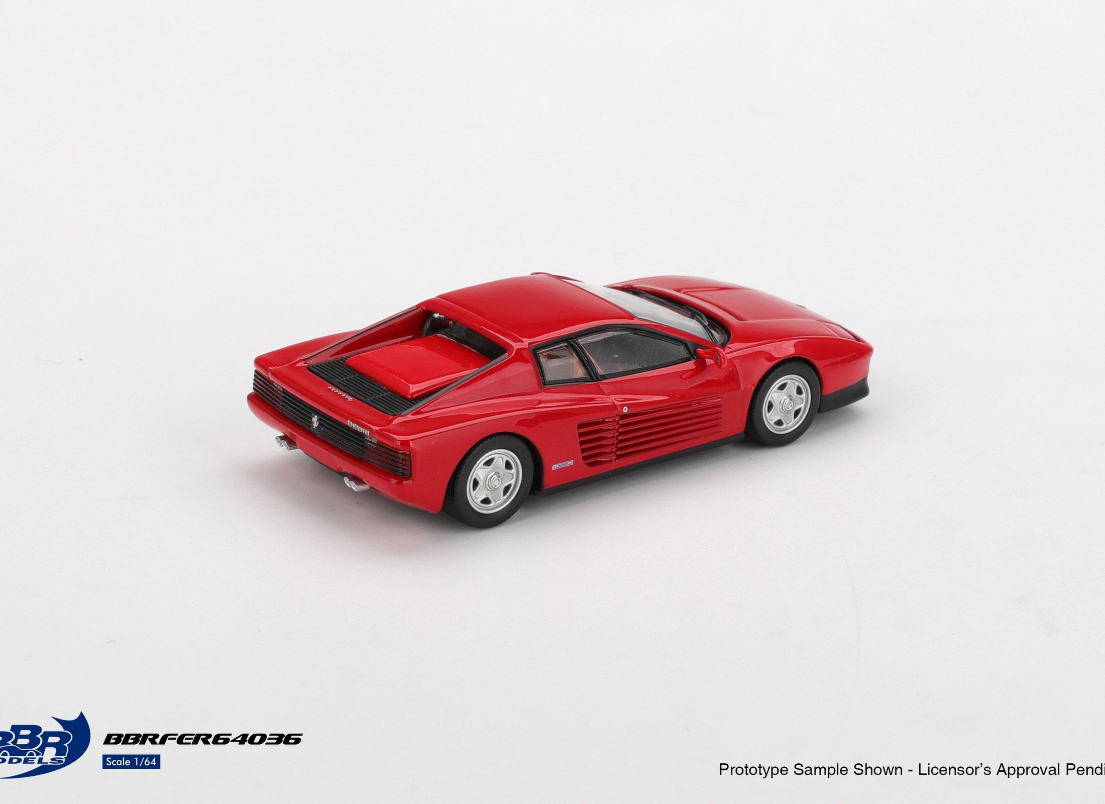 (Pre-order) BBR 1/64 1987 Ferrari Testarossa Rosso Corsa Model Car #BBRFER64036