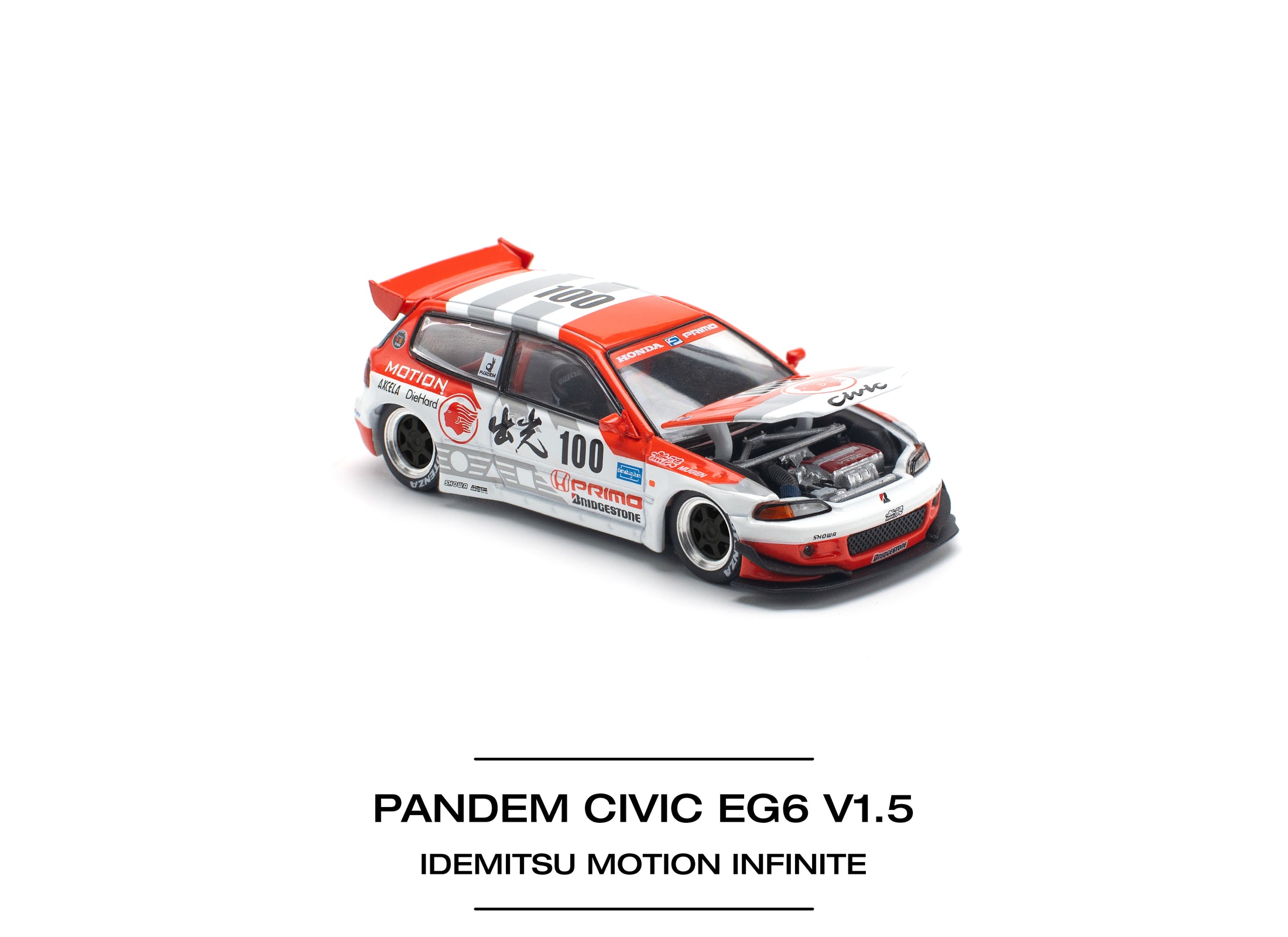 POPRACE 1/64 PANDEM CIVIC EG6 v1.5 IDEMITSU MOTION INFINITE Model