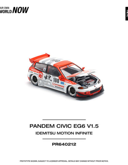 POPRACE 1/64 PANDEM CIVIC EG6 v1.5 IDEMITSU MOTION INFINITE Model