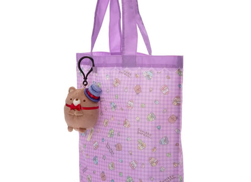 Load image into Gallery viewer, Takara Tomy Sumikko Gurashi Soft Plush Shopping Bag Kuma the Factory Manager
