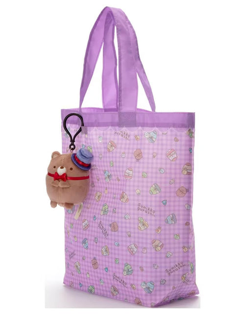 Load image into Gallery viewer, Takara Tomy Sumikko Gurashi Soft Plush Shopping Bag Kuma the Factory Manager
