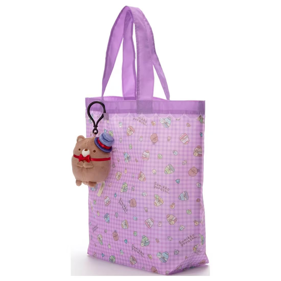 Takara Tomy Sumikko Gurashi Soft Plush Shopping Bag Kuma the Factory Manager