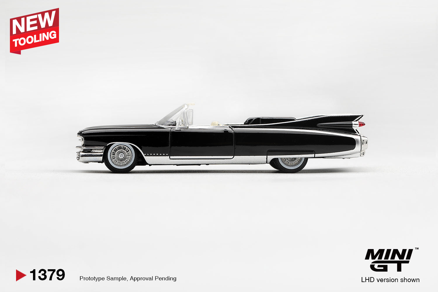 (Pre-order) Mini GT #1379 Cadillac Eldorado Biarritz 1959 Black LHD